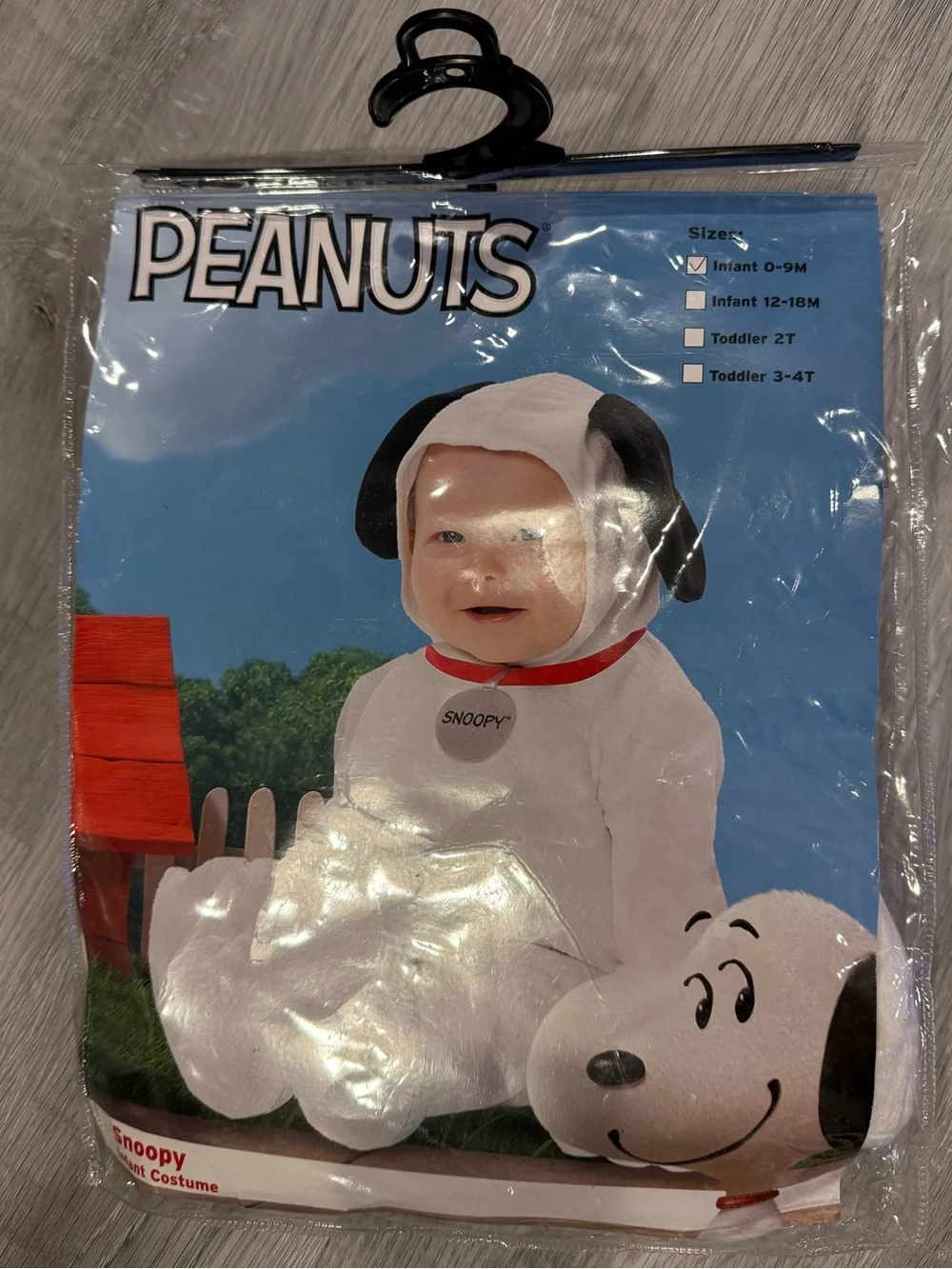 Peanuts Brand Snoopy Halloween Costume - Baby/Infant - Size 0-9 Months